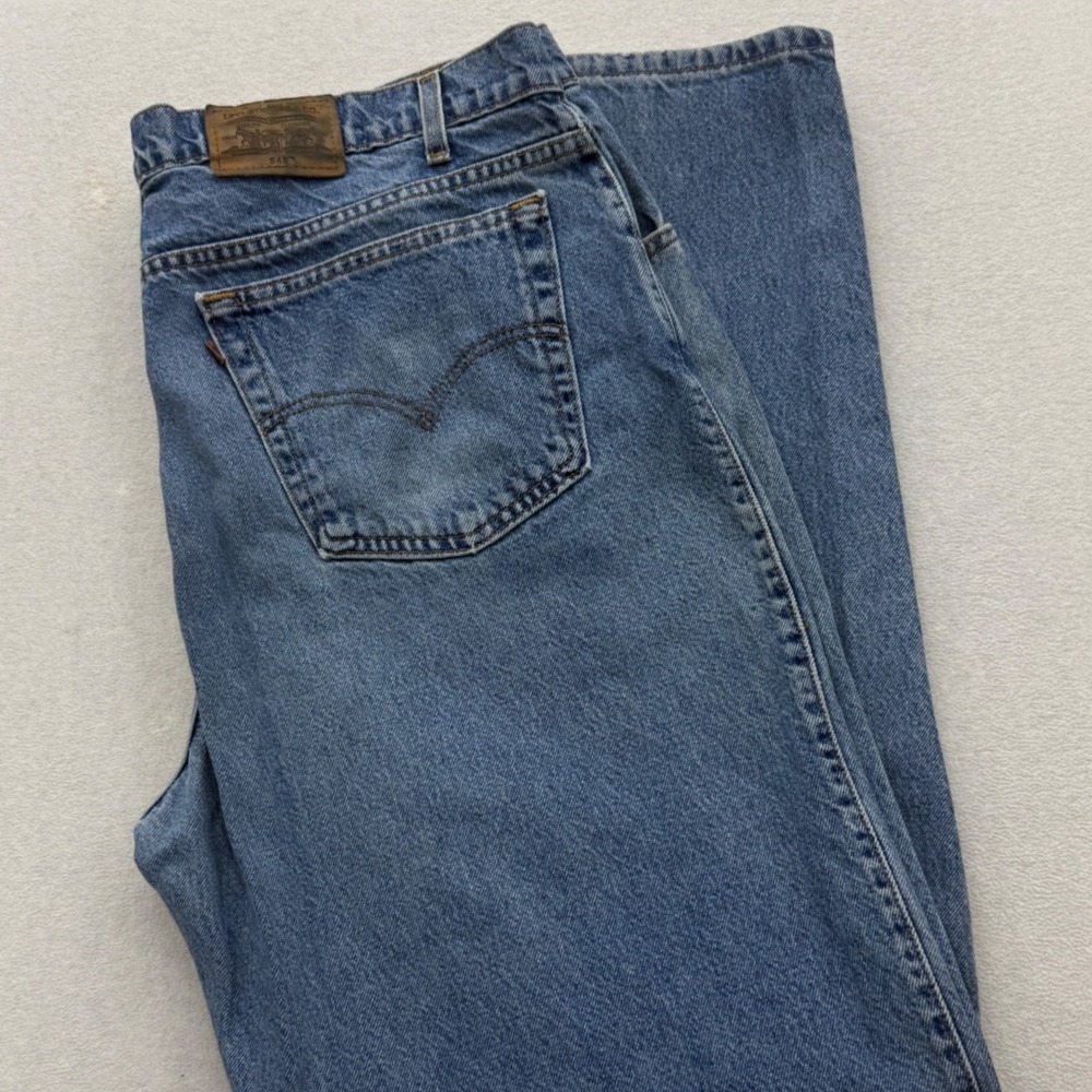 1998 Levis 545 Loose Jeans Mens 42x36 Blue Denim Vintage Baggy Straight Leg Pant